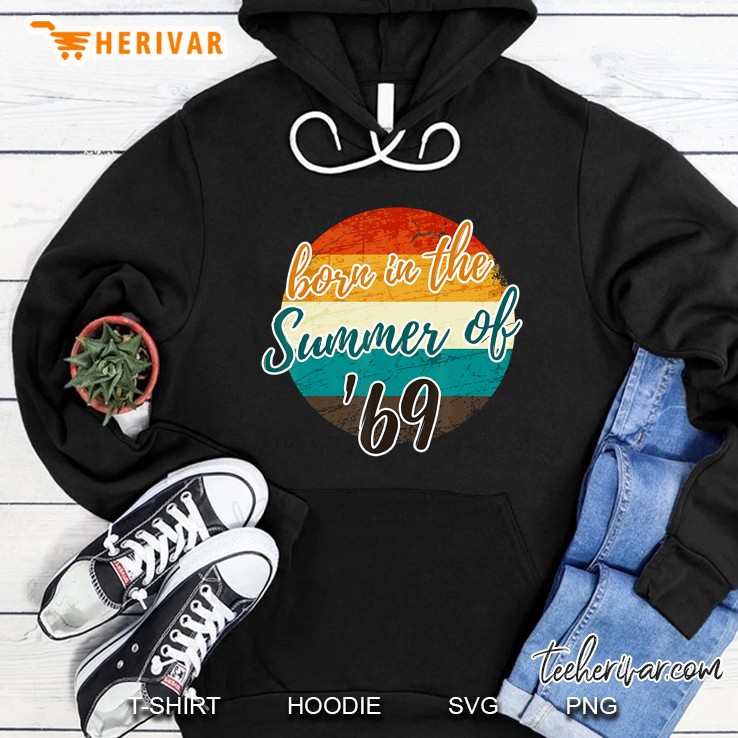 51Th Birthday Summer Of 69 Vintage Gift Dad Mom Hoodie