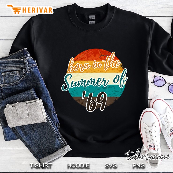 51Th Birthday Summer Of 69 Vintage Gift Dad Mom Sweatshirt