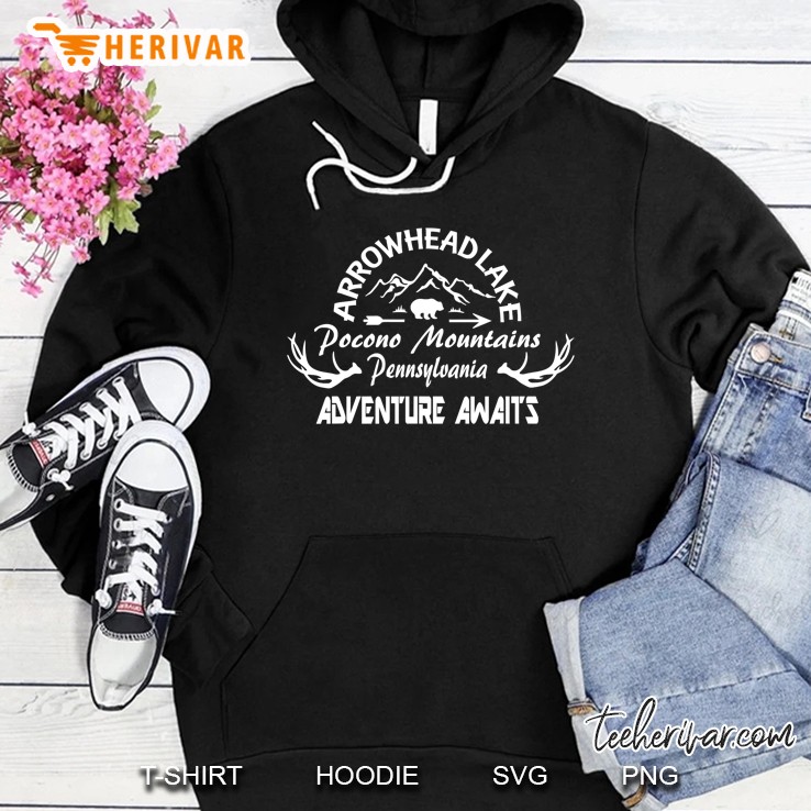 Arrowhead Lake , Pocono Mountains Tee, Adventure Tee Mugs