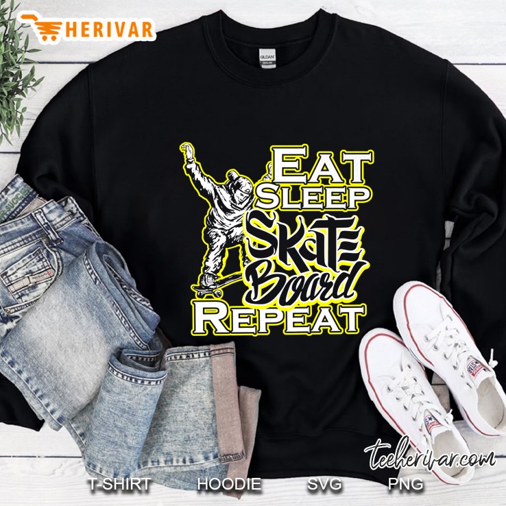 Eat Sleep Skateboard Repeat Premium Sweatshirt