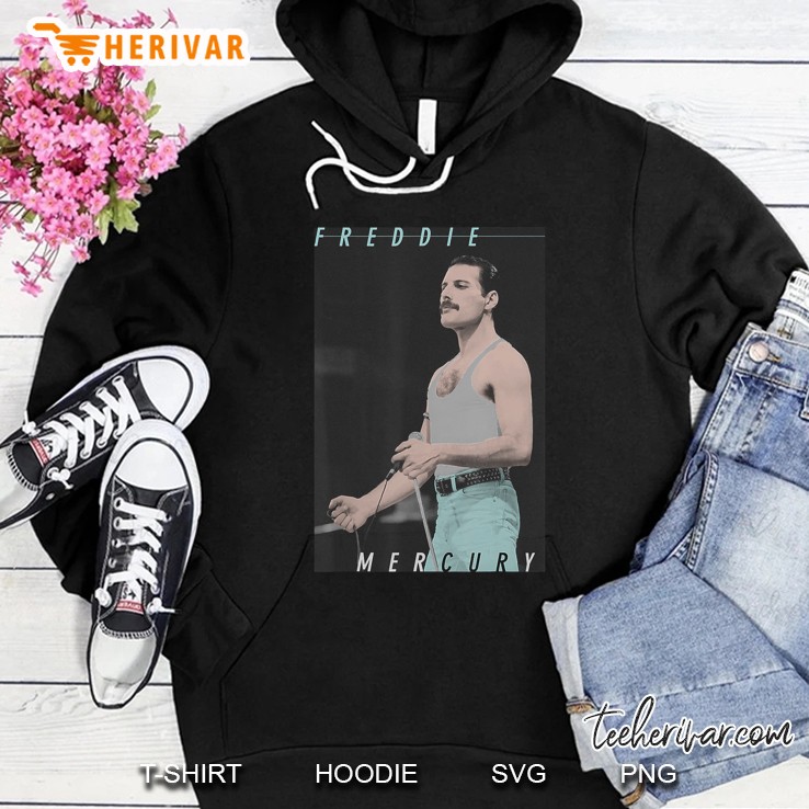 Freddie Mercury Official Blue Jeans Live Icon Hoodie