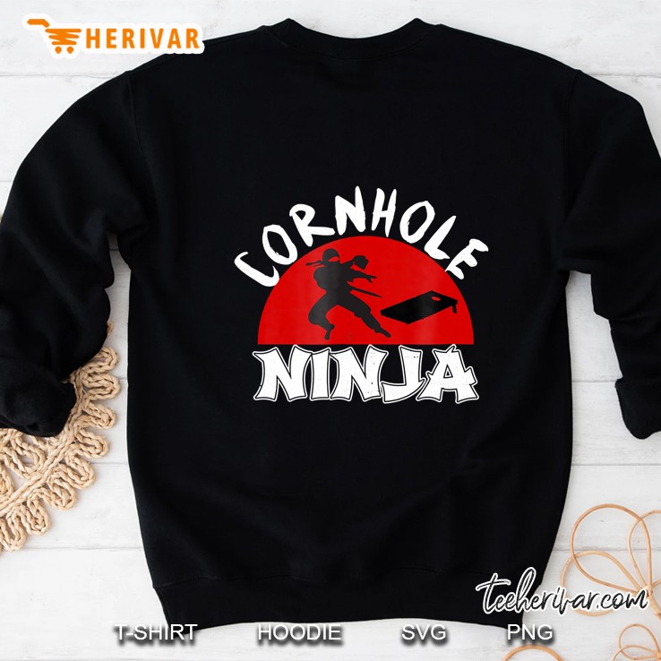 Funny Cornhole Ninja Team Player Champion King Sweatshirt