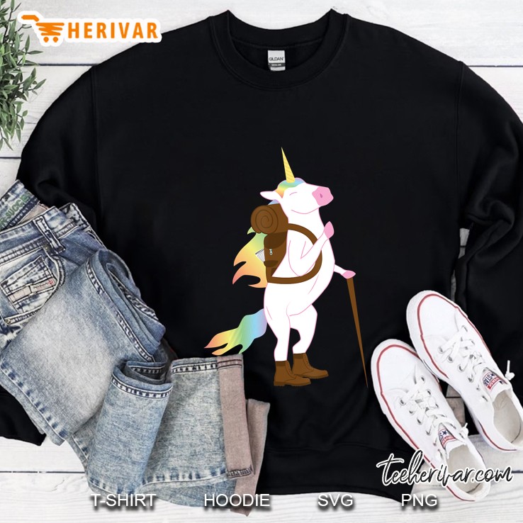 Funny Hiking Unicorn Sweatshirt