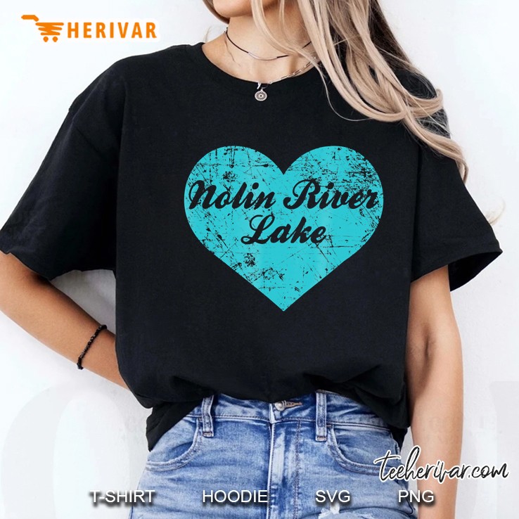 I Love Nolin River Lake Shirt, Kentucky Camping Gift Ladies Tee