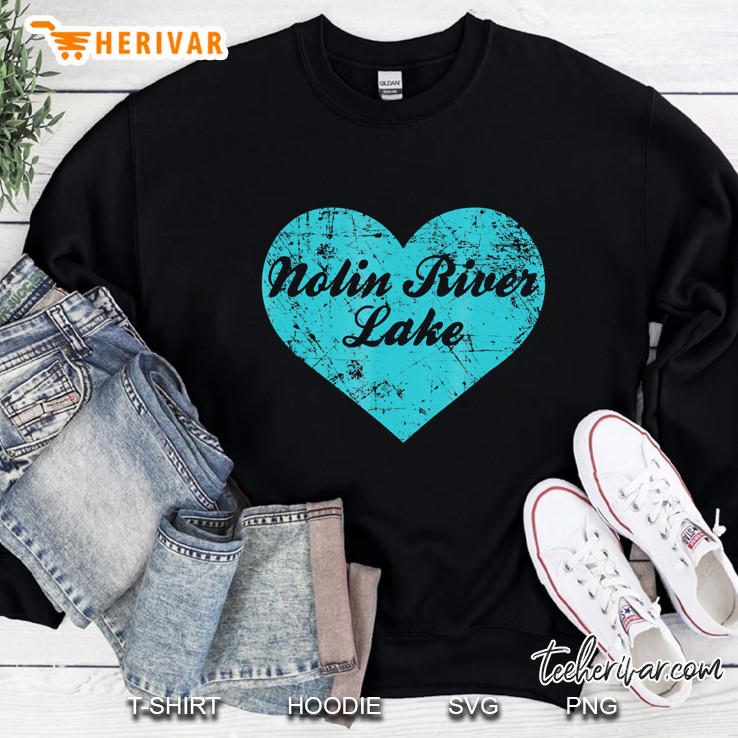 I Love Nolin River Lake Shirt, Kentucky Camping Gift Sweatshirt
