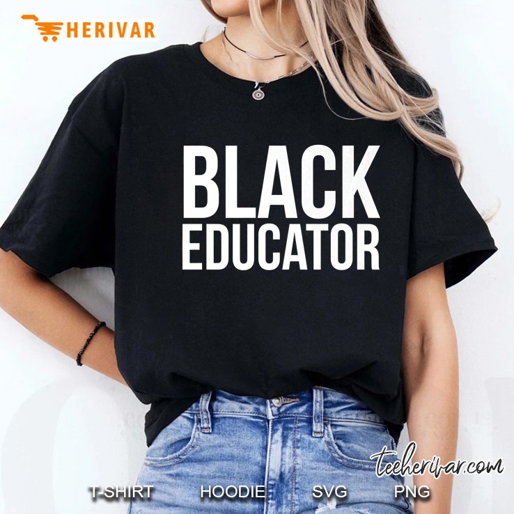 Mens Black Educator Hoodie