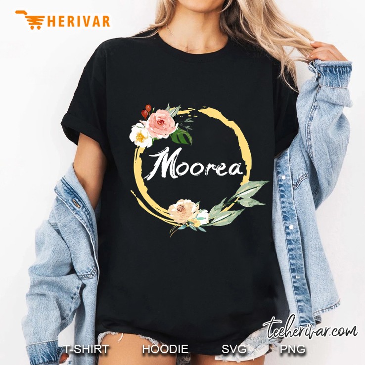 Moorea Vintage French Polynesia Tahitian Retro Ladies Tee