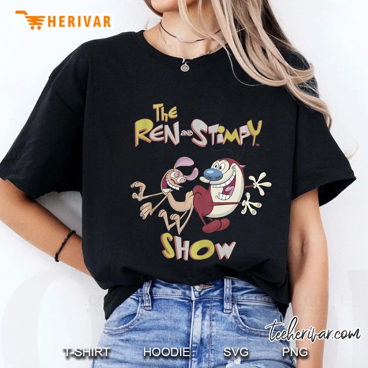 Nickelodeon Ren And Stimpy Show Title Tank Top Ladies Tee