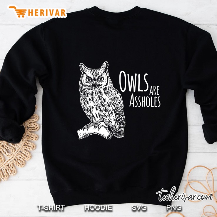 Owls Are Assholes Sweatshirt