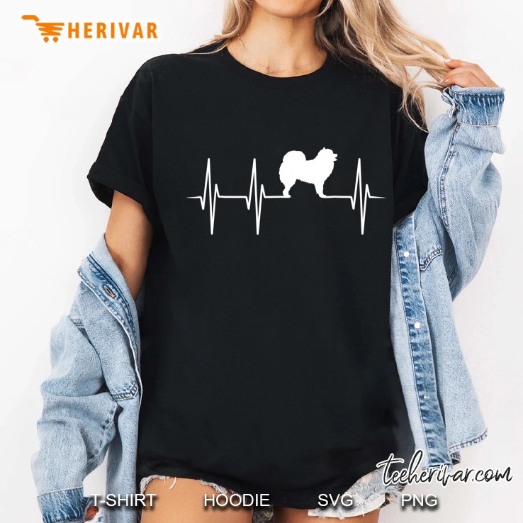 Samoyed Dog Heartbeat - Dog Lover Gift Hoodie