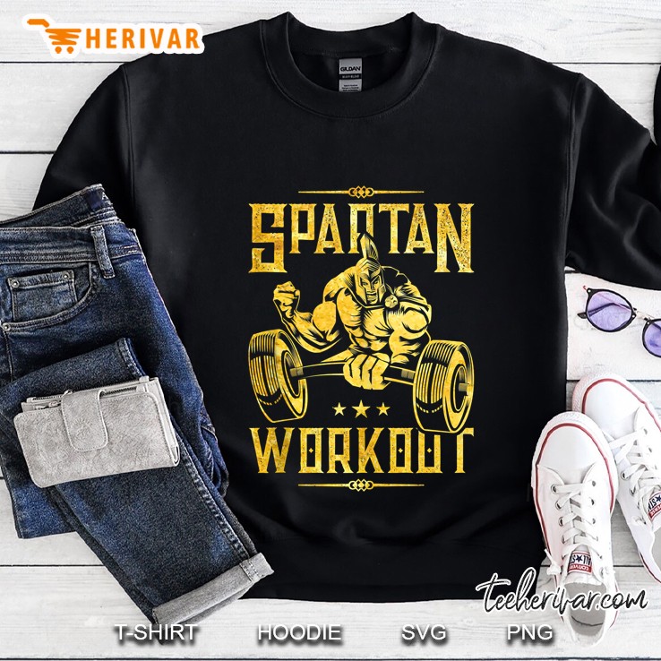Spartan Workout Gym Team Gold Sparta Bodybuilding Gift Tank Top Sweatshirt