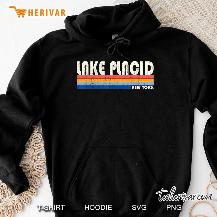 Vintage 70S 80S Style Lake Placid Ny Hoodie