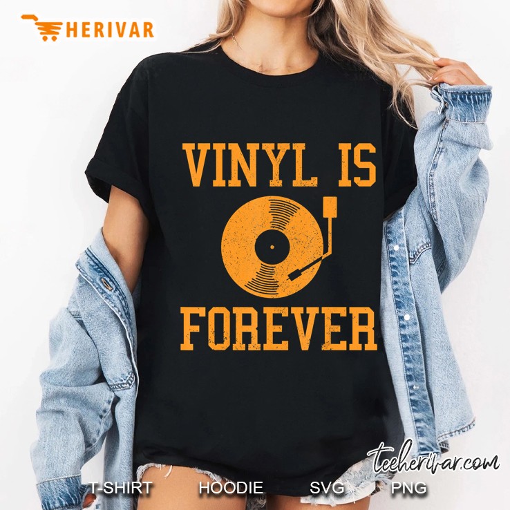 Vinyl Is Forever - Vintage Retro Music Dj Ladies Tee