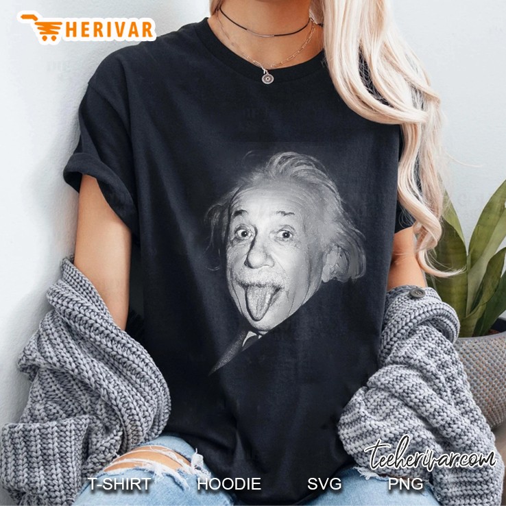 Albert Einstein Genius Tongue Funny Hoodie