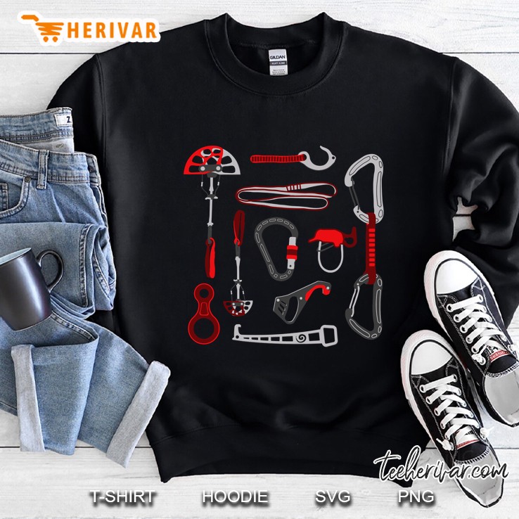 Climbing Equipment Design Sweatshirt