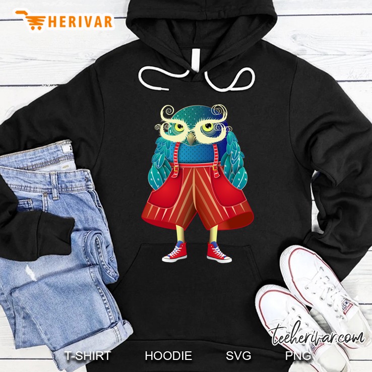 My Owl Red Pants Classic Hoodie