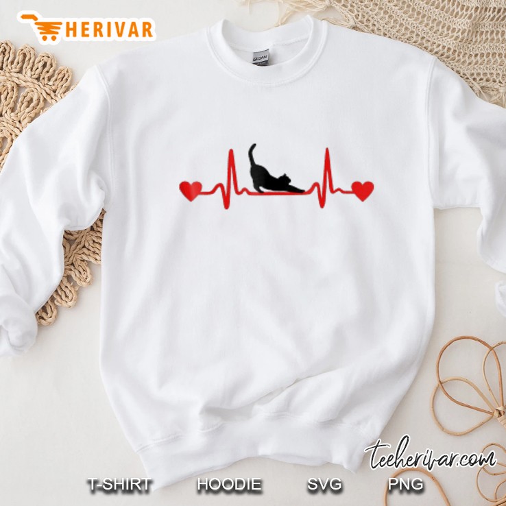 Cute Cat Heartbeat Mugs