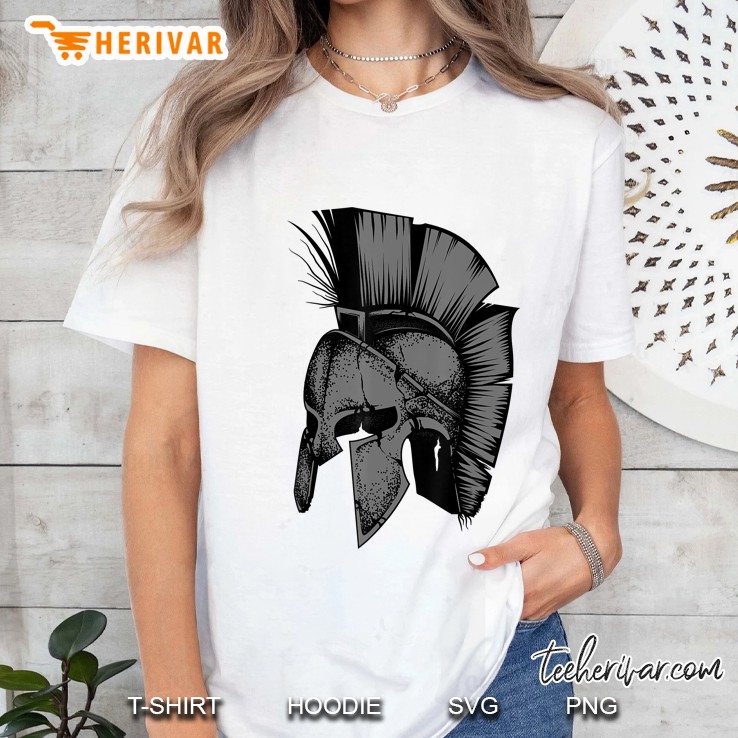 Spartan Greek Helmet Cute Troy Fighters Funny Ladies Tee