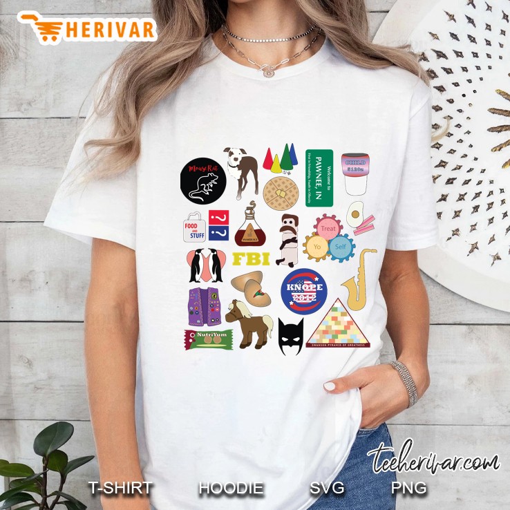 Parks And Rec Flatlay Ladies Tee