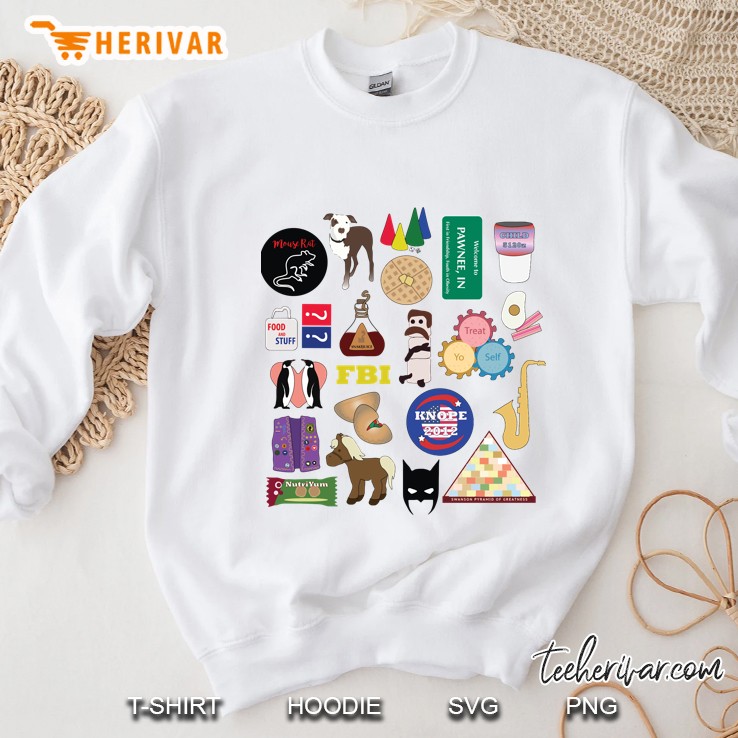 Parks And Rec Flatlay Sweatshirt