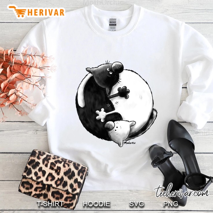 Yin And Yang Cats Sweatshirt