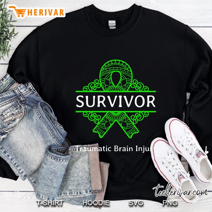 Brain Injury Green Ribbon Survivor Traumatic Quote Awareness Mugs