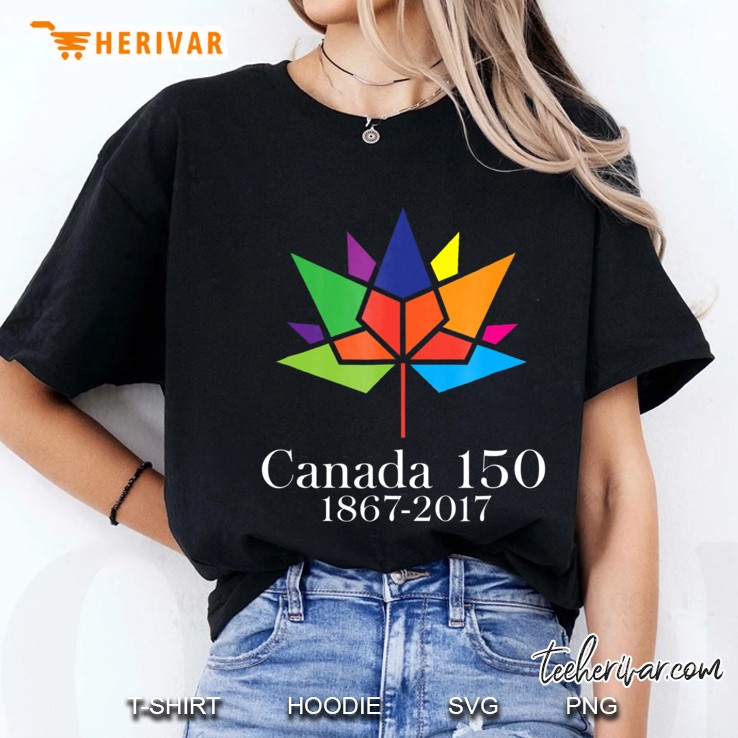 Canada 150 Years Happy Canada Day Ladies Tee