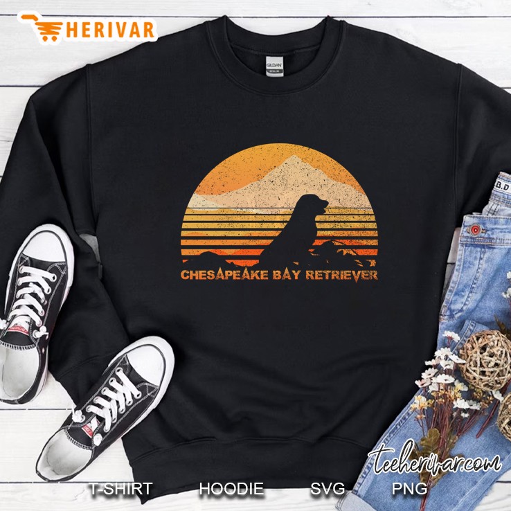 Chesapeake Bay Retriever , Sun Vintage Retro Sweatshirt