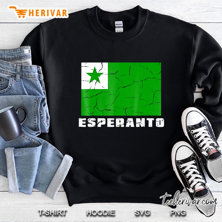 Esperanto Shirt Distressed Mugs