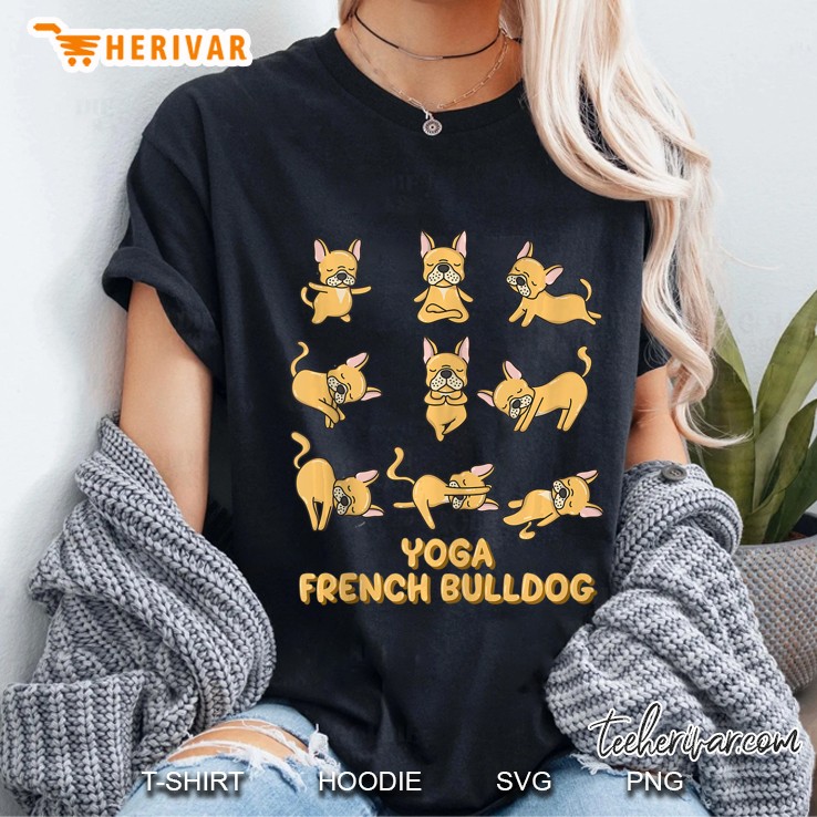 French Bulldog Yoga Pose Meditation Tank Top Ladies Tee