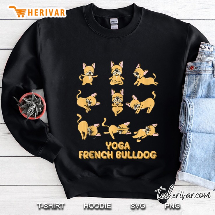 French Bulldog Yoga Pose Meditation Tank Top Sweatshirt