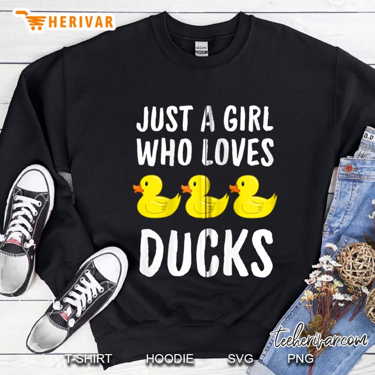 Just A Girl Who Loves Ducks, Rubber Duck Lover Owner Gifts Zip Mugs