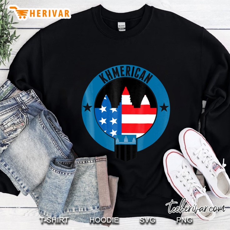 Khmerican Khmer American Flag Cambodia Sweatshirt