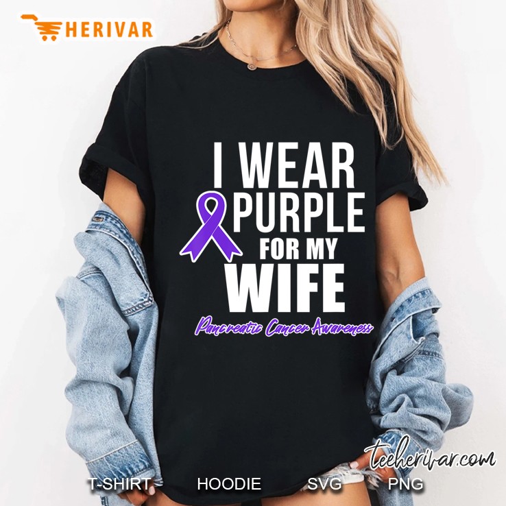 Pancreatic Cancer Shirt For Wife Cancer Awareness Products Hoodie