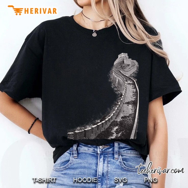 The Great Wall Of China Vintage Art Print For Travelers Ladies Tee