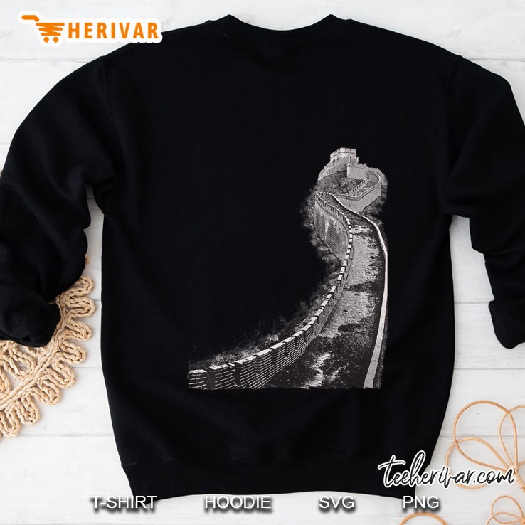 The Great Wall Of China Vintage Art Print For Travelers Sweatshirt