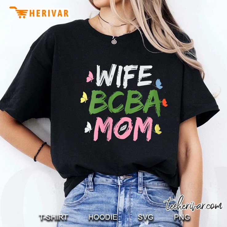 Womens Board Certified Behavior Analyst Wife Mom Bcba Gift V-Neck Ladies Tee
