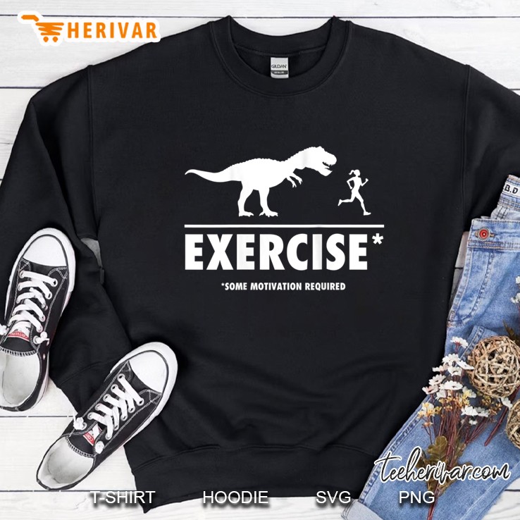 Womens Funny T Rex Exercise Motivation Required Tank Top Shirt Tank Top Sweatshirt