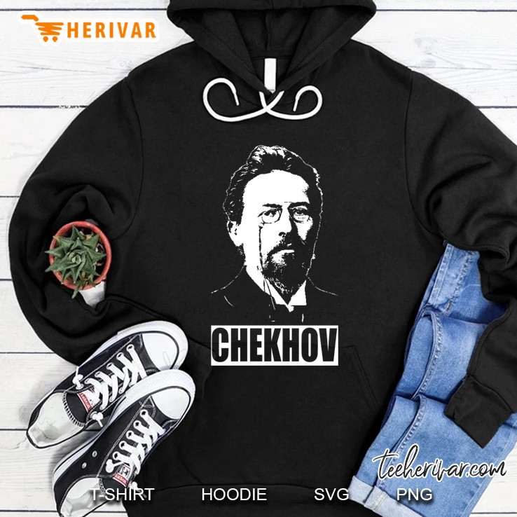 Anton Chekhov-3 Slim Fit Hoodie