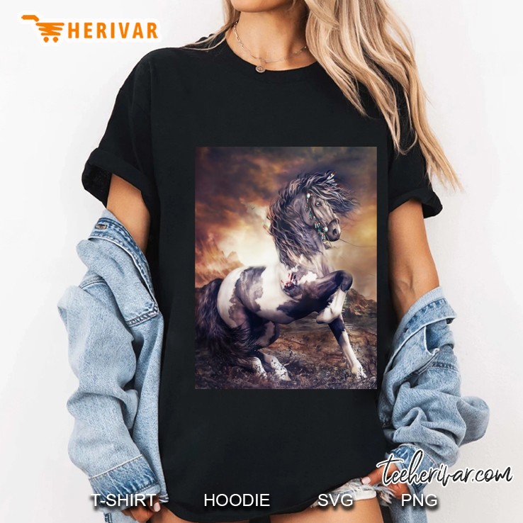 Apache War Horse -Apache Blue Classic Ladies Tee