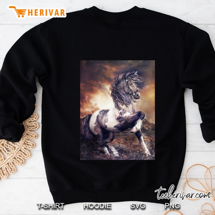 Apache War Horse -Apache Blue Classic Sweatshirt