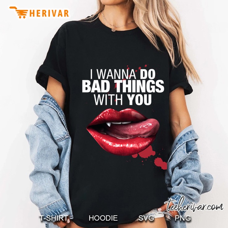 Bad Things - White Print Classic Ladies Tee