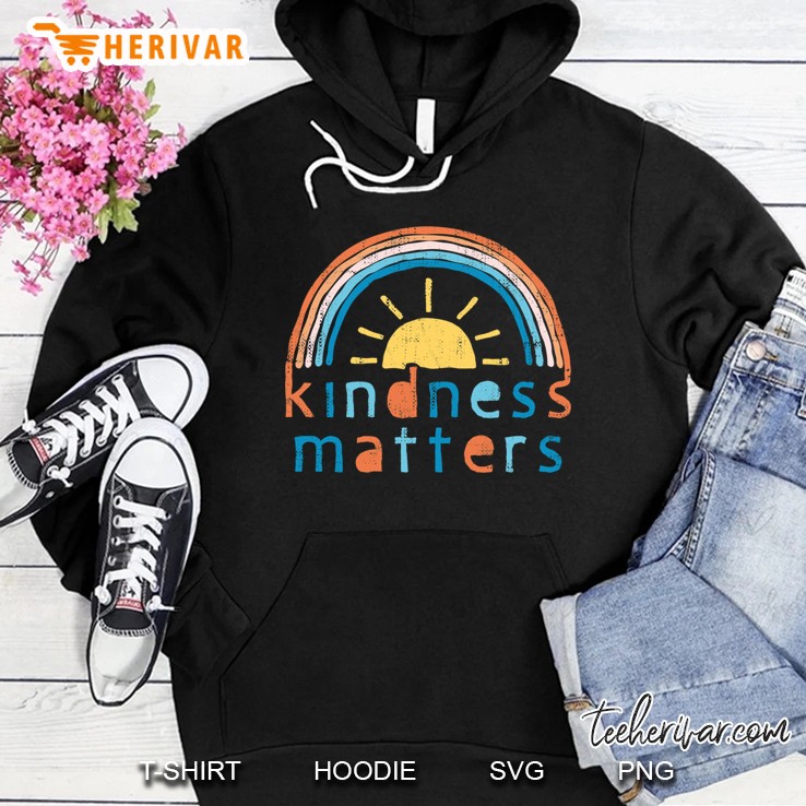 Kindness Matters. Typography Design With Rainbow Slim Fit Mugs