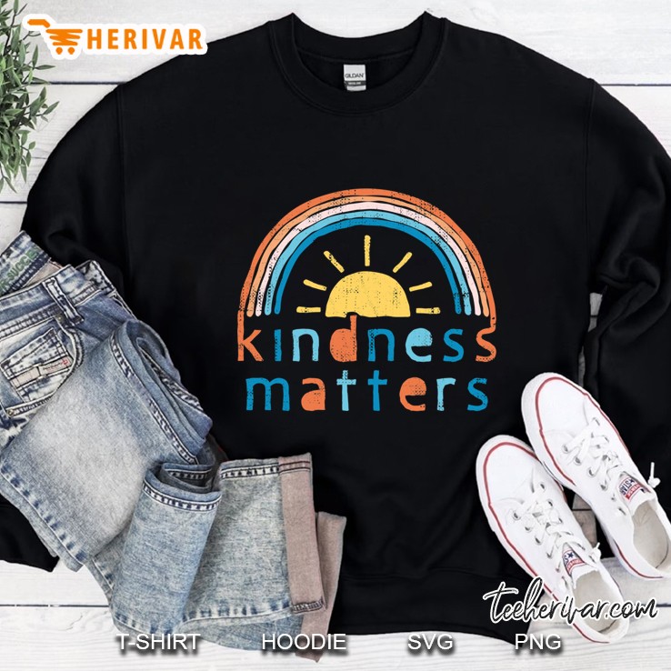 Kindness Matters. Typography Design With Rainbow Slim Fit Mugs