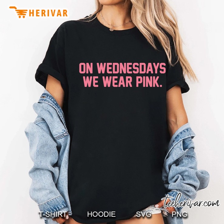 On Wednesdays We Wear Pink Slim Fit Hoodie