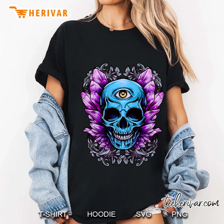 Skull And Crystals Classic Ladies Tee