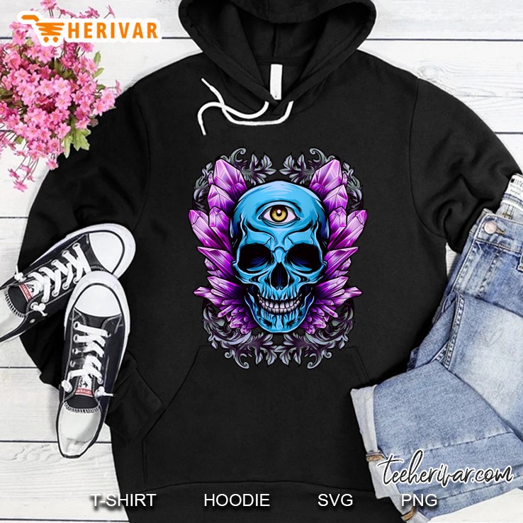 Skull And Crystals Classic Hoodie