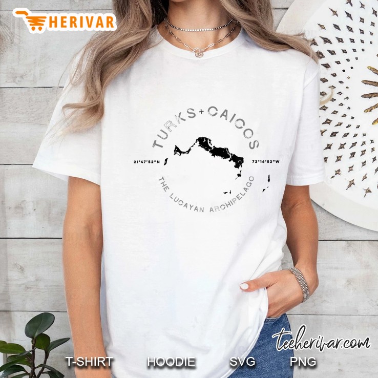 Turks And Caicos Graphic Vintage Retro Ladies Tee