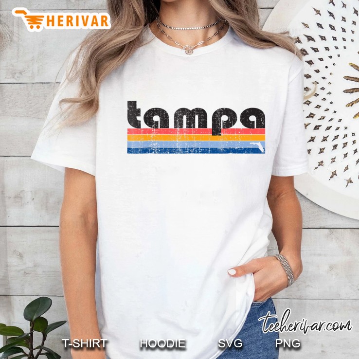 Vintage 80S Style Tampa Fl Ladies Tee