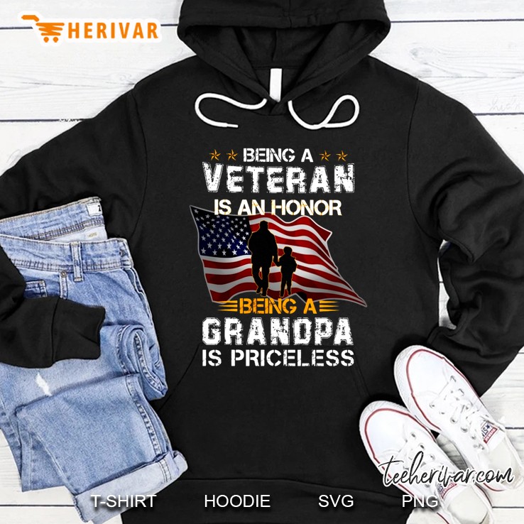 Being A Veteran Is An Honor Being A Grandpa Is Priceless Mugs